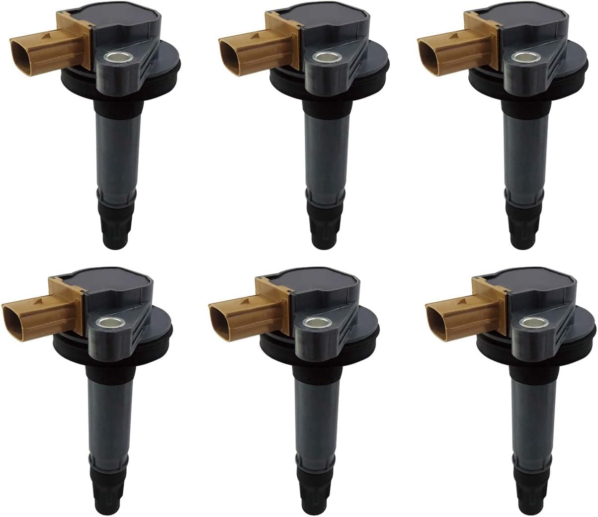 Kacrik 6Pcs Ignition Coil Set for Ford Expedition, Explorer, F-150, Flex, Taurus, Lincoln MKS, MKT, Navigator 3.5L V6