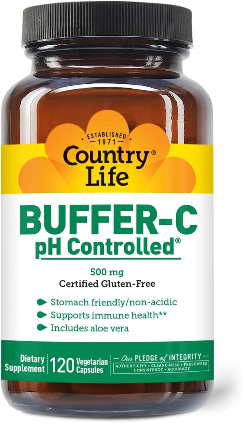 Buffer-C pH Controlled 500 mg Vegetarian Capsules