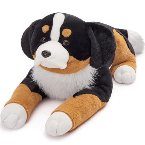 MaoGoLan Giant Bernese Mountain Dog Stuffed Animal Plush Toy Big Large Jumbo Soft Dog Hugging Pillow Toys 393 Huge Size Cute Fluffy Plushy Oversized Plushie Gifts for Kids