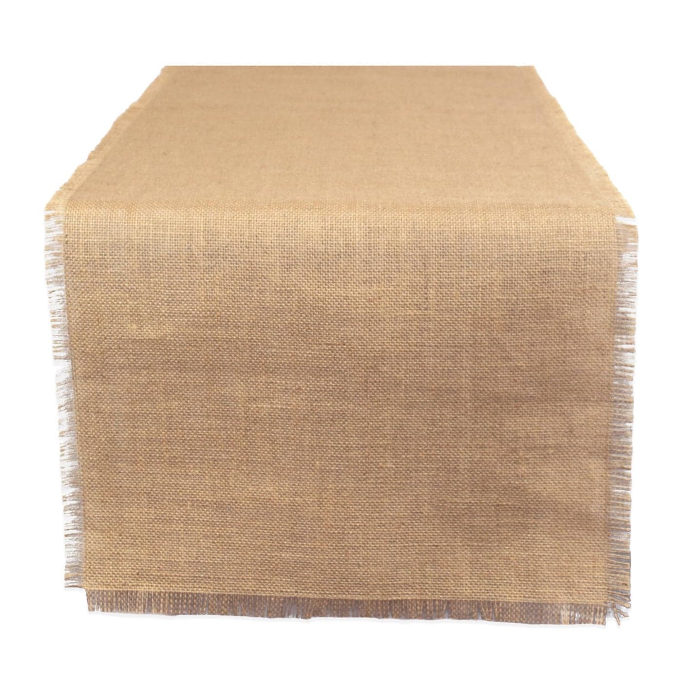 DII Jute Burlap Collection Kitchen Tabletop Table Runner 15x110 Solid Natural