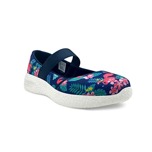 KazarMax Kids Girl's Navy Blue Ballerinas - 12.5 Kids UK