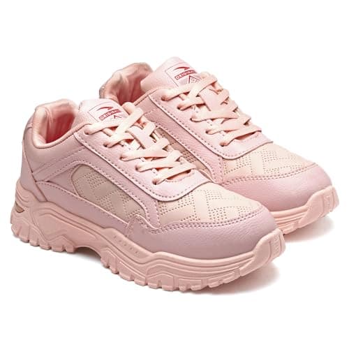 ASIAN Women FLORA-05 Casual wear Running Shoes with Laces for Ladies, Lightweight and Comfortable Shoes Gym and Sports Shoes for Women & Girls with Stylish and Trendy Design Pink