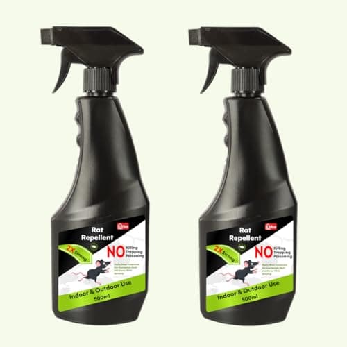 URBA Powerful Rat Protection Spray (Pack Of 2), 1000 Ml - Protect Wires in Car, Bike and at Home| Odourless| Non Toxic| No Kill Only Repels| Saves Money| 60 Days Protection Clear