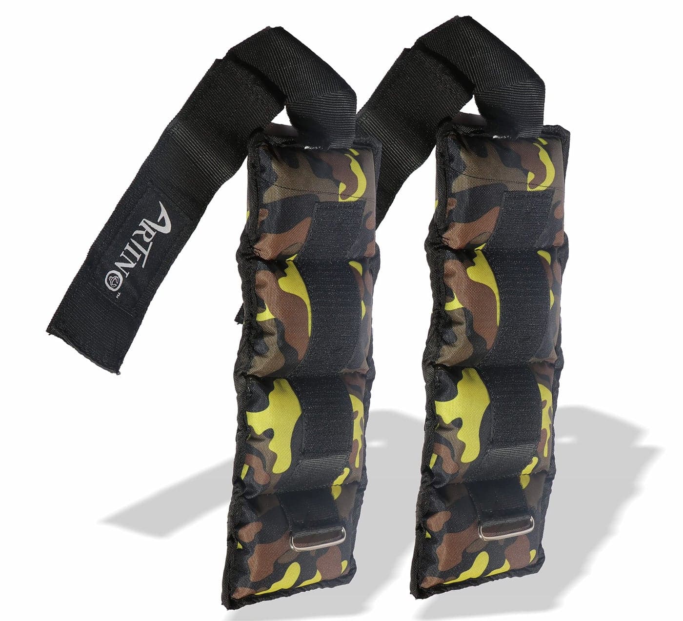 ARTINO Ankle Weights 1 kg (0.5 kg Each x 2 Pc), Adjustable Ankle Weight Camouflage