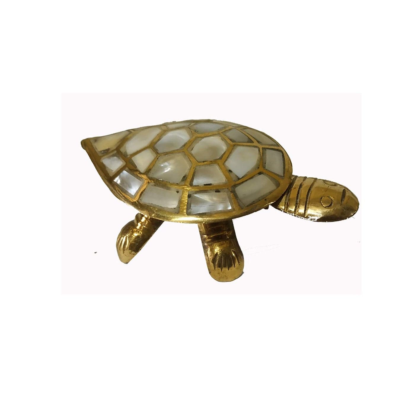 Salvus APP SOLUTIONS Brass Marble Print Turtle Feng Shui for Home Decoration Or Good Luck to Attract Positive Energy45 inch