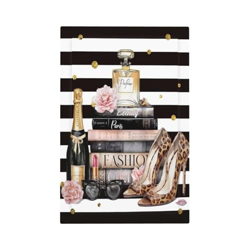 Women Pink Cosmetics Lipstick Heels 1 Gang No Device Blank Outlet Wall Plate Light Switch Cover Switchplate Electrical Decorative Faceplate Bedroom Decorate