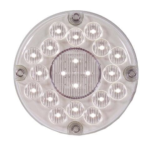 Maxxima M90450 White 7" Round Bus LED Backup Light