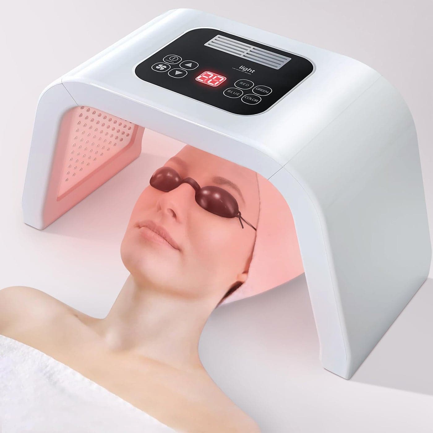 Fxtiaa LEDFaceLightTherapy 7 in 1 Color LED Face Mask Facial Body Beauty Equipment