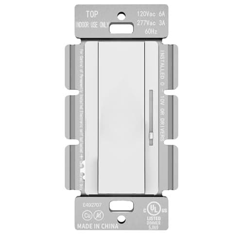 Hyperlite 1-10V Dimmer Switch for 1-10V Dimmable LED,Single-Pole Solide,UL Listed