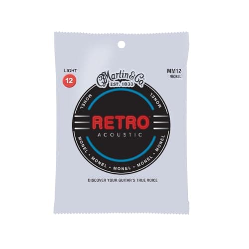 Martin Retro 12-String Acoustic Guitar Strings, Extra Light .010-.047 (MM1012)