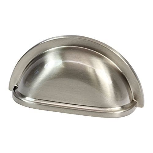 5 Pack Rok Hardware 3" Hole Centers Brushed Nickel Home Drawer Door Cabinet Cup Pull Handle