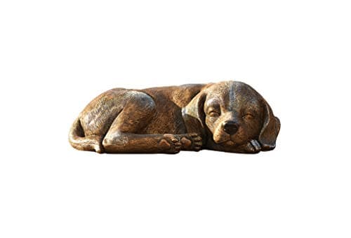 Roman 3.25" H Sleeping Dog Garden Statue, Garden Accents