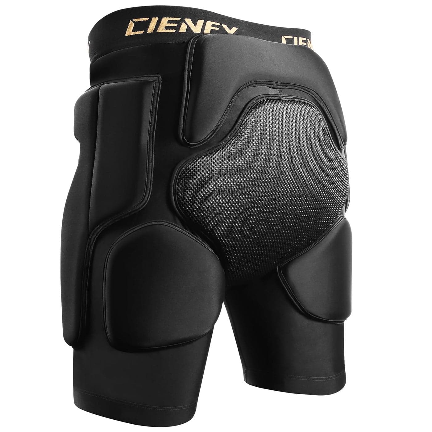 Cienfy 3D Hip Protective Padded Shorts EVA Tailbone Pad Impact Gear for Skiing Skating Snowboarding Skateboarding (X-Large)