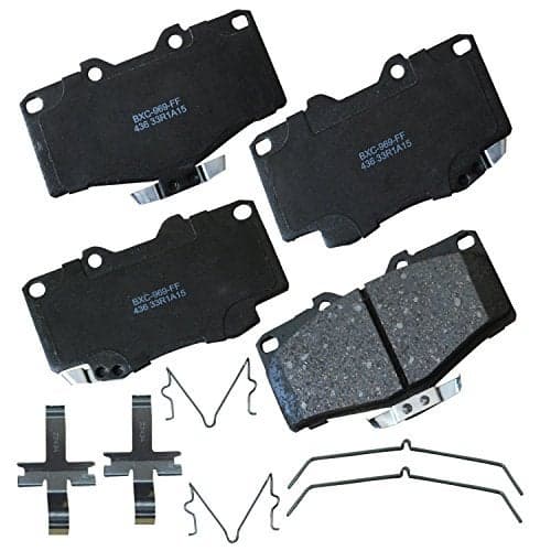 Bendix Premium SBC436 Ceramic Front Brake Pads for Toyota 4Runner 1991-1988, 4Runner 2000-1996, Pickup 1995-1988