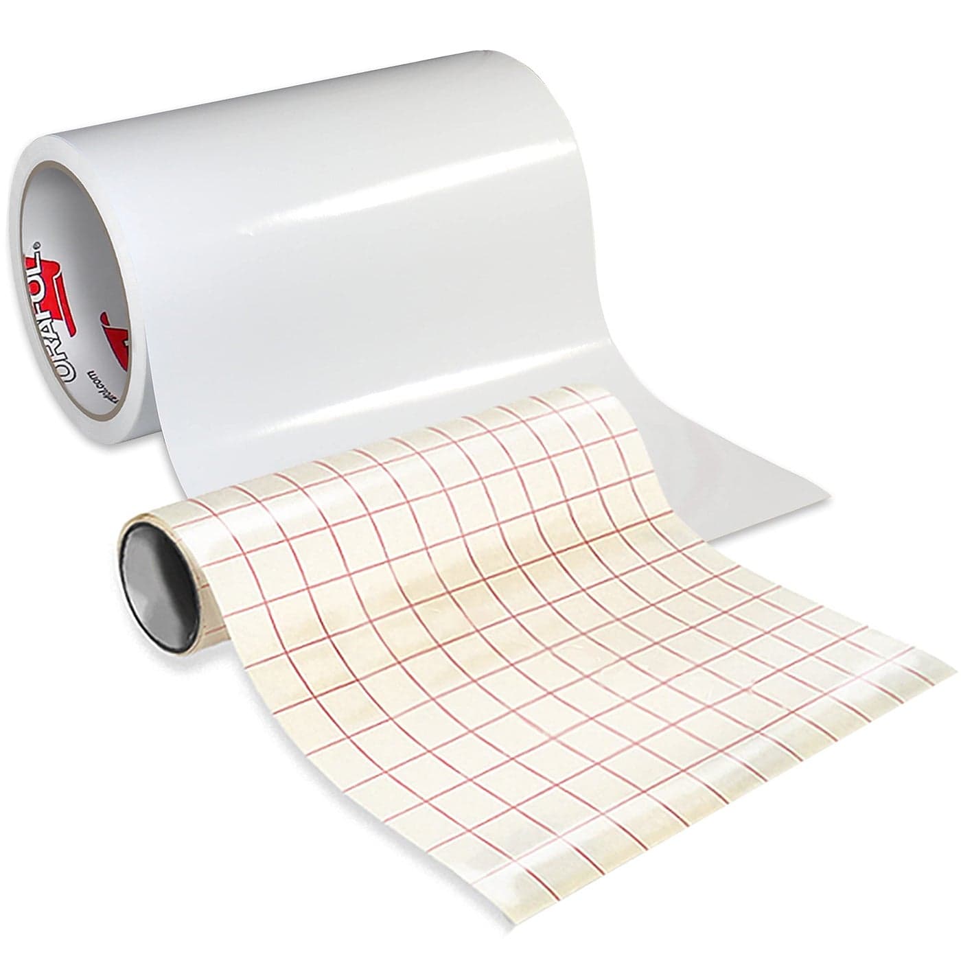 ORACAL 651 Gloss White Adhesive Craft Vinyl 12 Roll for Cameo Cricut Silhouette Including Free Roll of Clear Transfer Paper 12 x 15ft