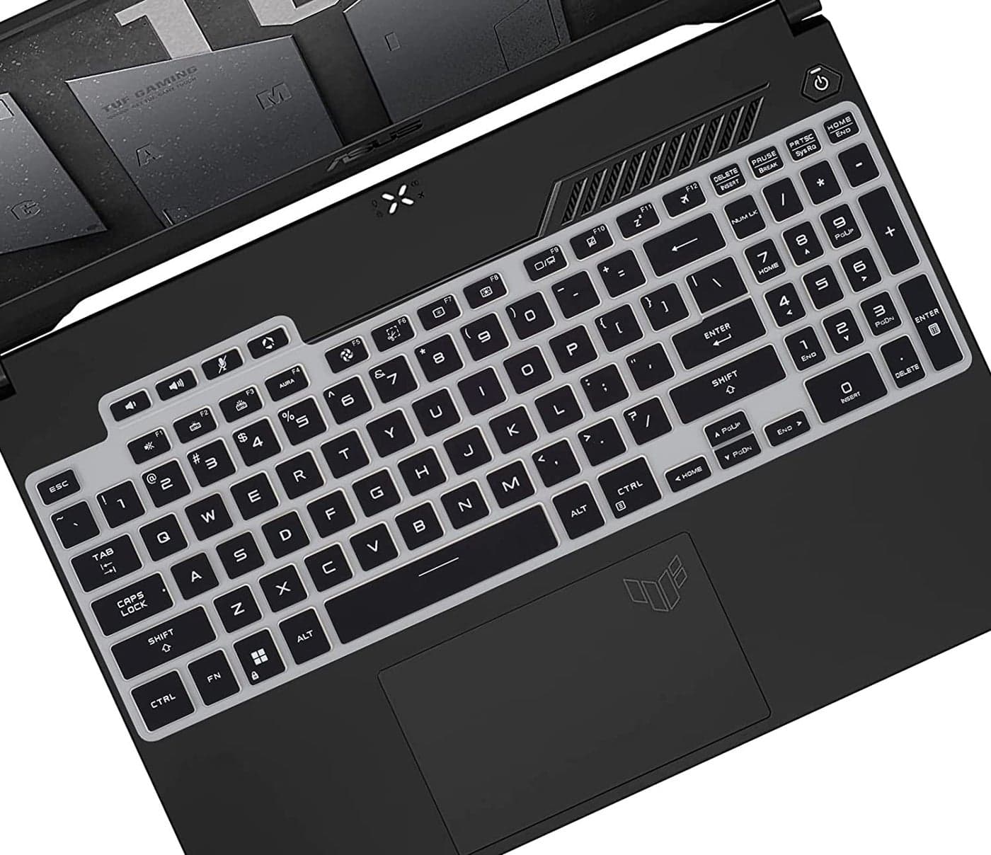RAYA Silicone Keyboard Cover for ASUS TUF 2022 & ASUS TUF 2023 A15 / A16 / A17 / F15 / F17 & ASUS TUF 2024 A15 Gaming Laptops (Black)