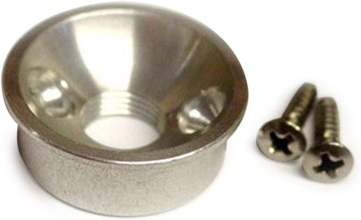 AllParts LS8340 Chrome Plated Brass Jack Plate for Telecaster