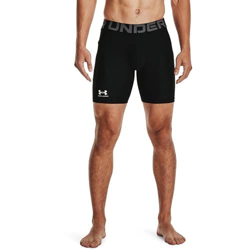 Under Armour Men's Armour HeatGear Compression Shorts , Black (001)/Pitch Gray, Medium