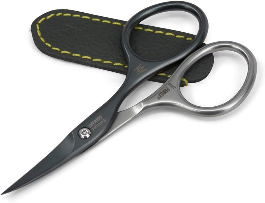GERMANIKURE Professional Nail Cutter Scissors SelfSharpening FINOX22 Titanium Coated Stainless Steel Manicure Tools in Leather Case Ethically Made in Solingen Germany 2704
