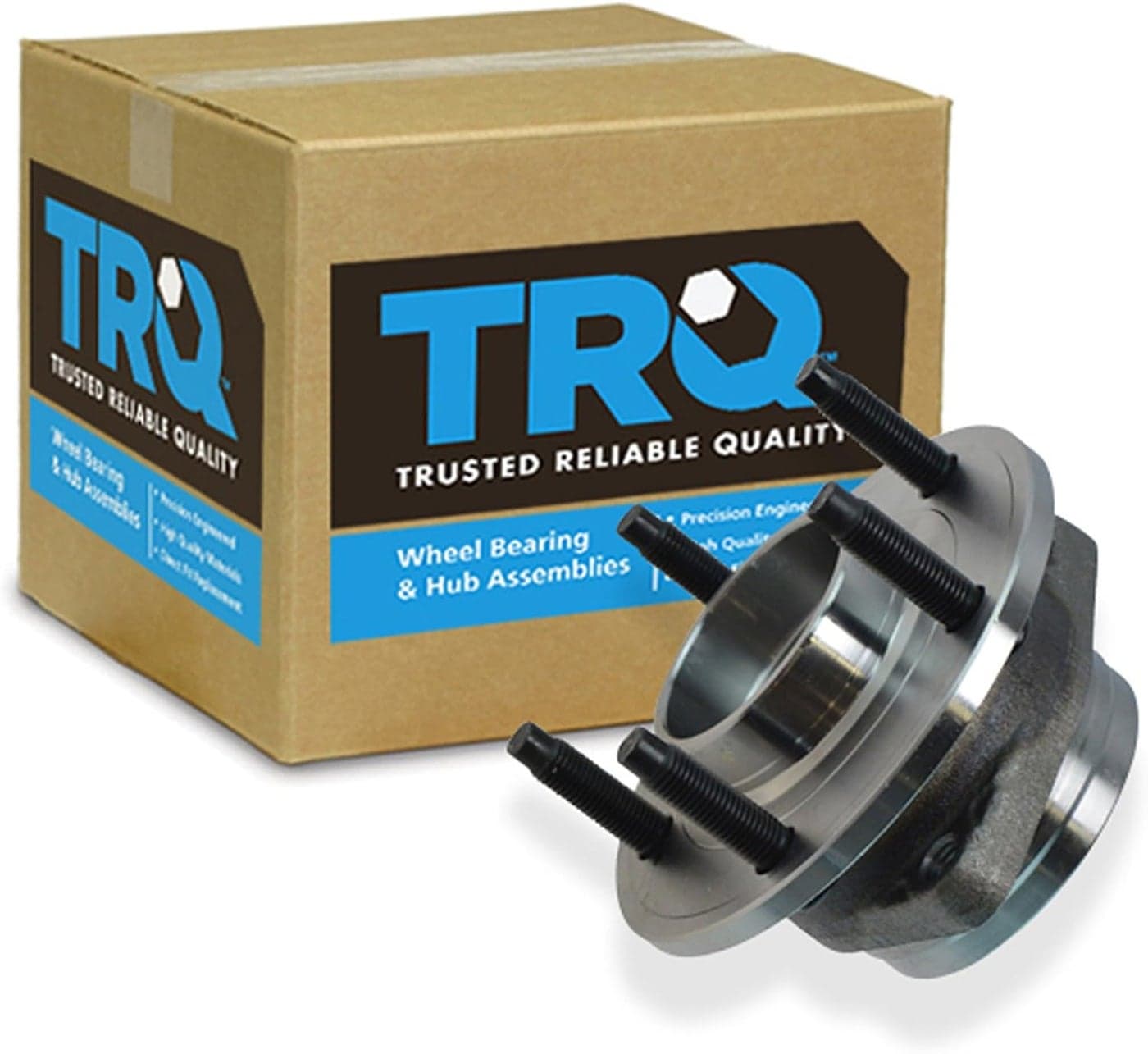 TRQ Wheel Bearing & Hub Assembly with ABS Sensor for Buick, Cadillac, and Chevrolet