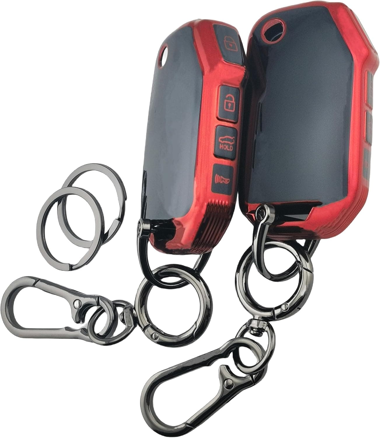 RUNZUIE TPU Key Fob Cover for Kia Models