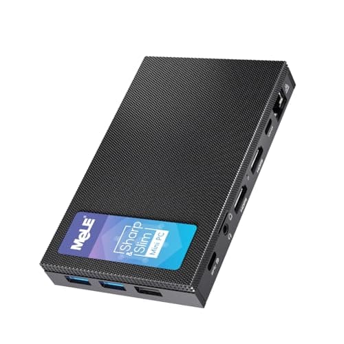 MeLE Mini PC Quieter 4C, N100 16GB RAM 512GB M.2 SSD Mini Computers, Fanless Micro PC with Full-Functional USB-C, 2.4G/5G WiFi, 4K Triple Display on Home, Office, Education, Astrophotography