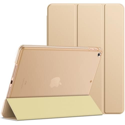 JETech Case for iPad (9.7-Inch, 2018/2017 Model, 6th/5th Generation), Smart Cover Auto Wake/Sleep (Beige)