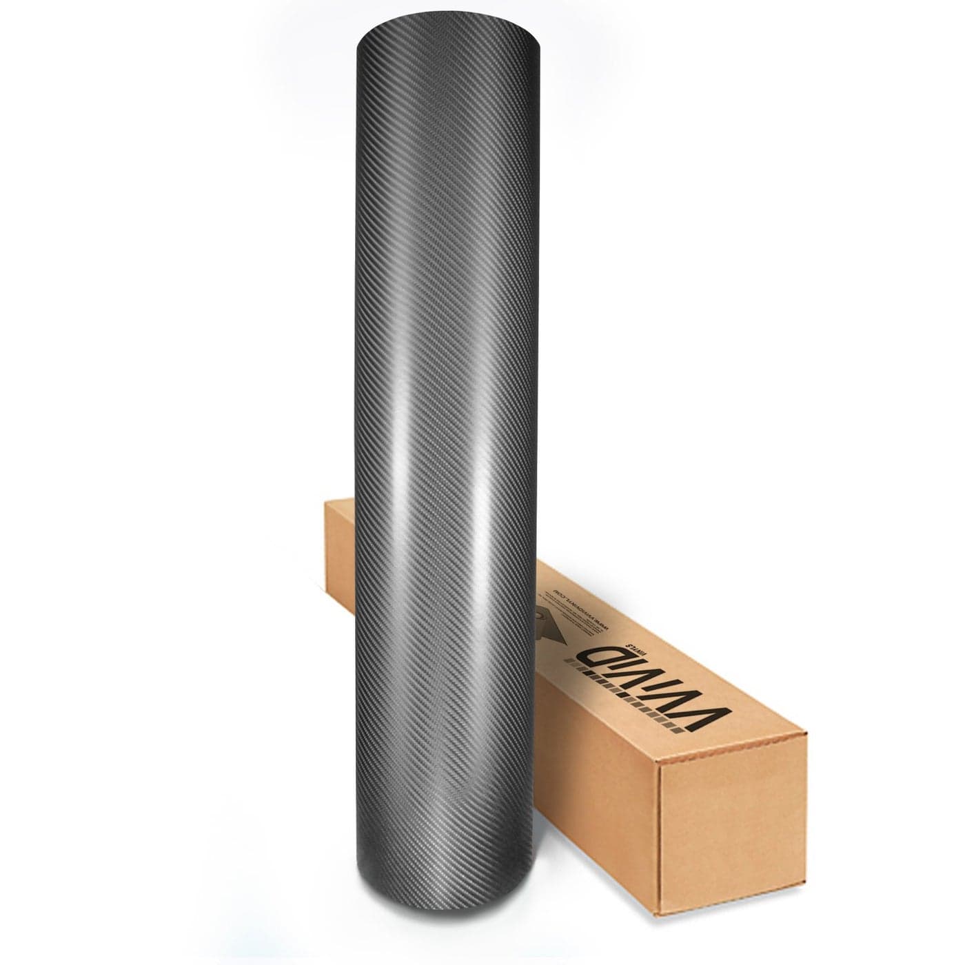 VViViD Meteorite Dark Grey True R Carbon Fiber Vinyl Wrap Roll with Air Release Technology 6ft x 5ft