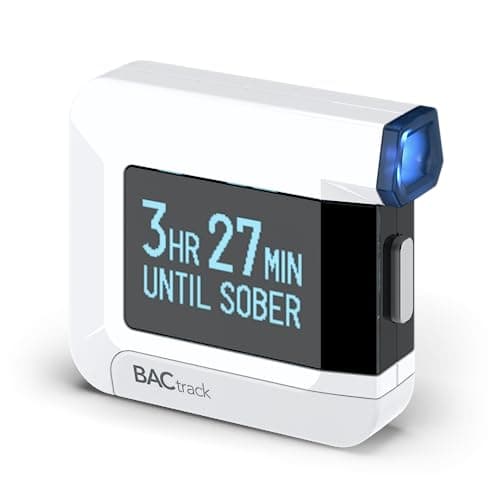 BACtrack C8 Breathalyzer ProfessionalGrade Accuracy Optional Wireless Smartphone Connectivity Compatible w Apple iPhone Google Samsung Android Devices Apple HealthKit Integration