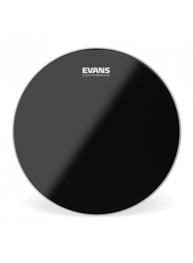 Evans Hydraulic Drum Heads - B14HBG - Drum Head with Layer of Oil - Supresses Unwanted Overtones - Ideal for Rock, Metal, & Funk - Black, 14 Inch