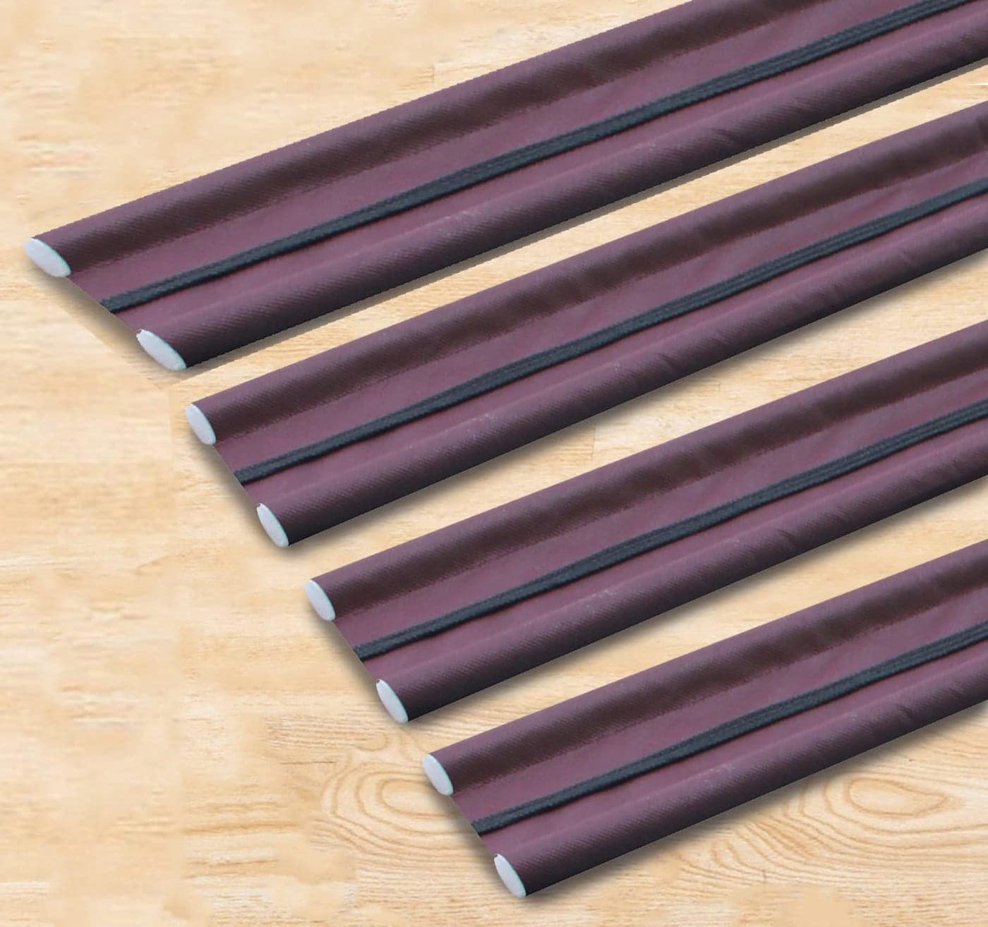 GLUN® Door Bottom Sealing Guard for Home, Office, Hotel Reduce Noise, Insects, Wind Dust Weather from Outside Brown in Color Pack of 4