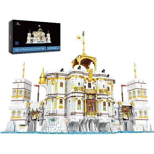 JMBricklayer Royal Bay Castle Building Sets Ideas Medieval Castle Building Kit 41109 Construction MOC Building SetCollectible Display Model Creative Gift for Adults