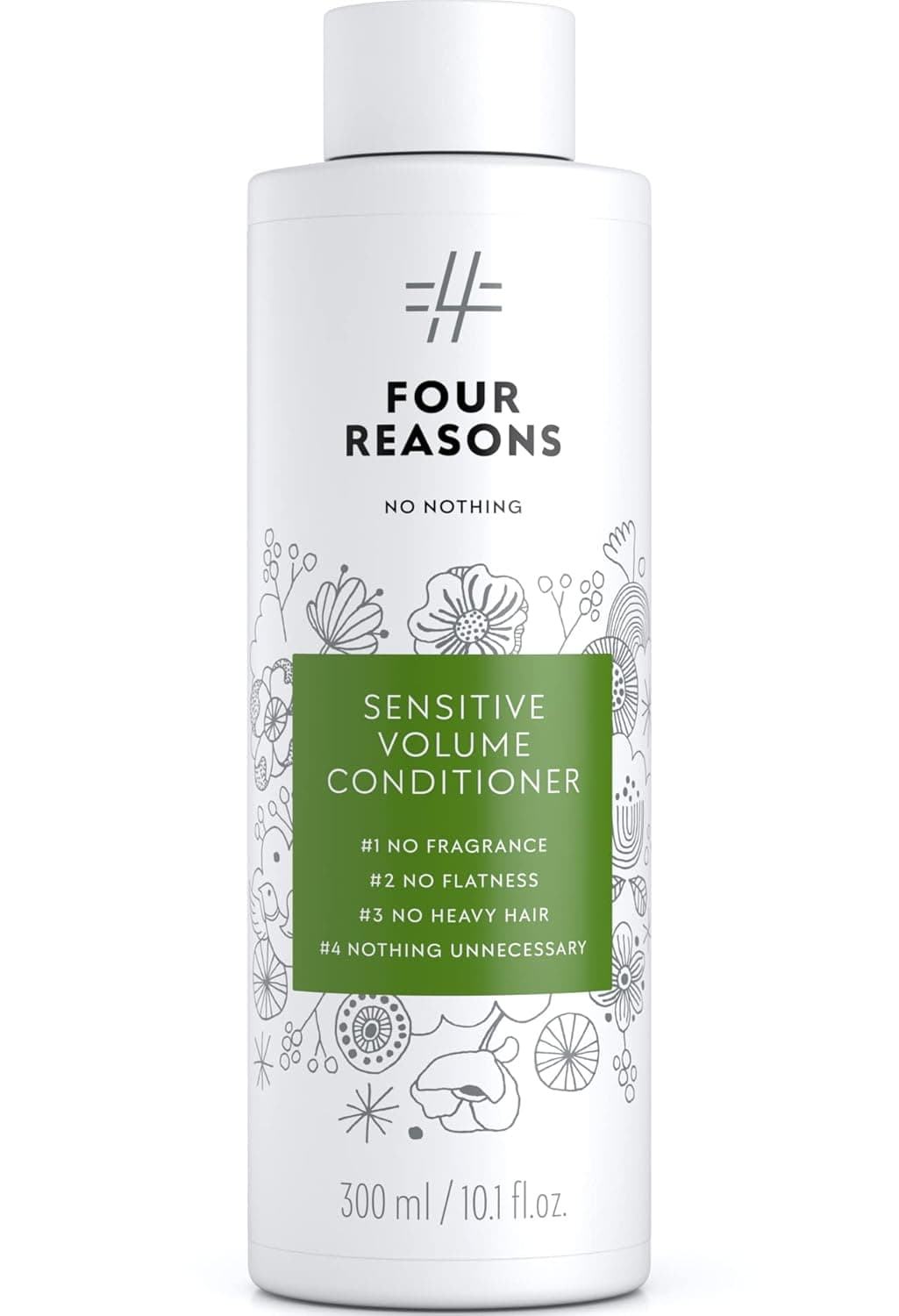 No nothing Sensitive Volume Hair Conditioner Fragrance Free Conditioner Hypoallergenic Phthalate Free Paraben Free Vegan Unscented Conditioner Volumizing Scalp Conditioner 1015 oz