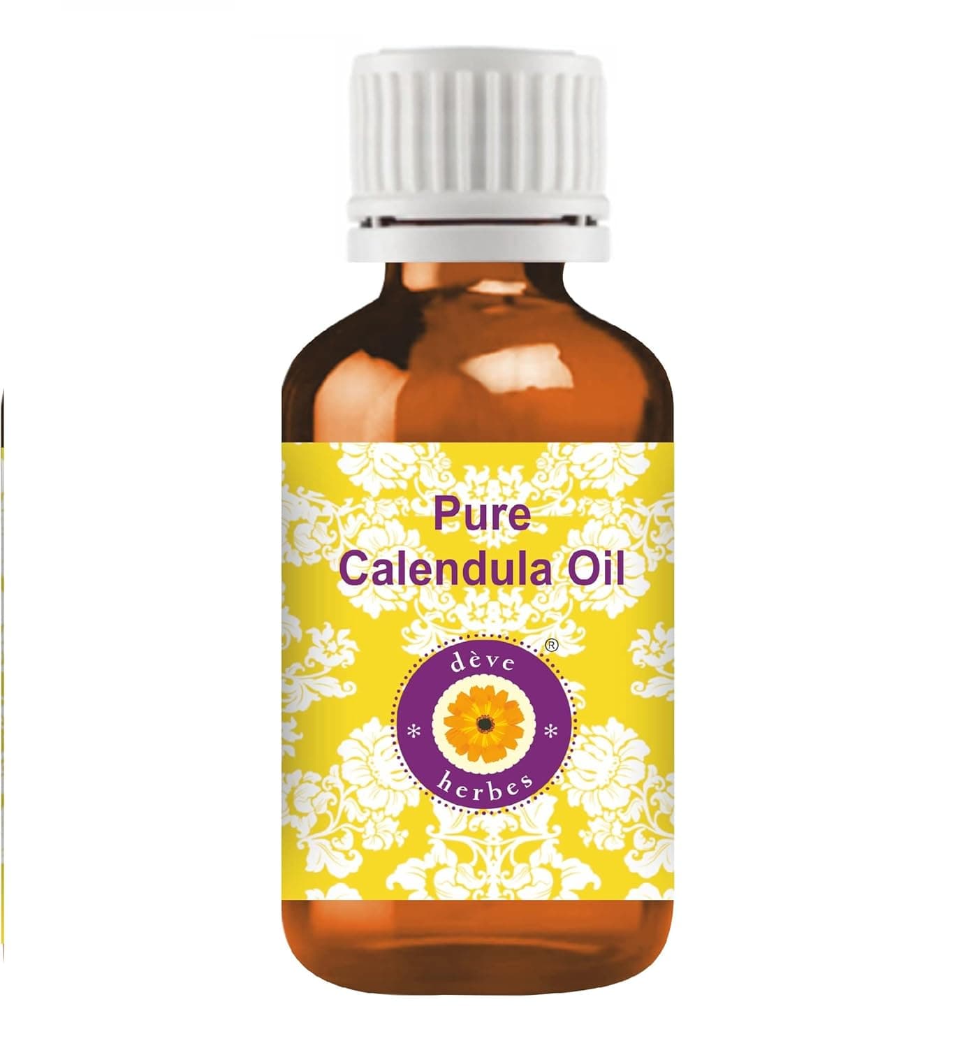 Deve Herbes Calendula Oil Calendula officinalis Infused Pure NonSticky Lightweight Mild Formula For Daily Skincare For Men Women All Skin Types 100ml