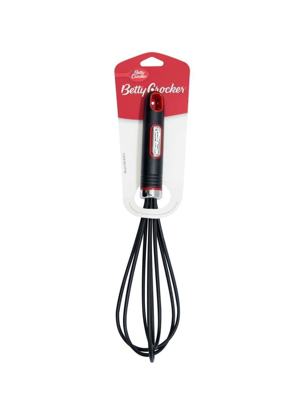 Betty Crocker Nylon Whisk With Thermoplastic Rubber Handle 28.5x8cm