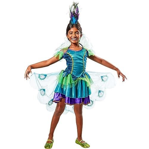 Rubies Girl's Peacock Costume Dress, Small