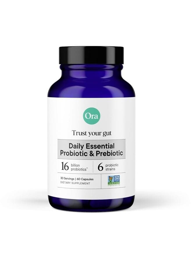Probiotics with Prebiotics for Digestive Health 16 Billion CFU - Trust Your Gut - Strains - Acidophilus Lactobacillus Breve Bifidum Lactis