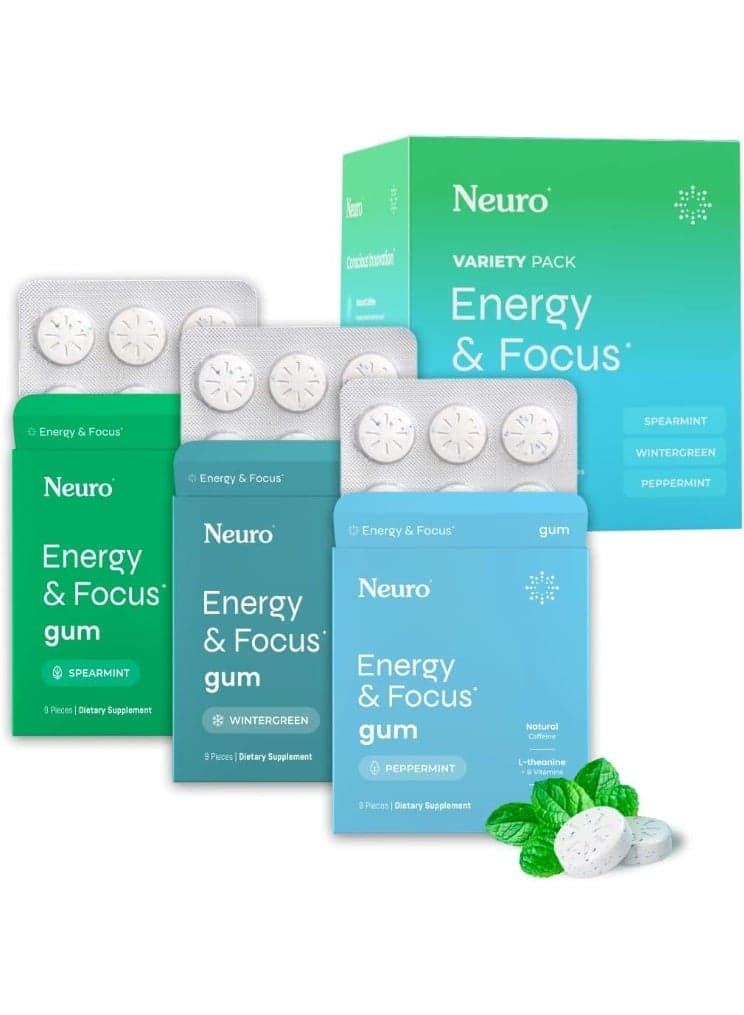 Neuro Variety Pack Gum - Energy & Focus Gum