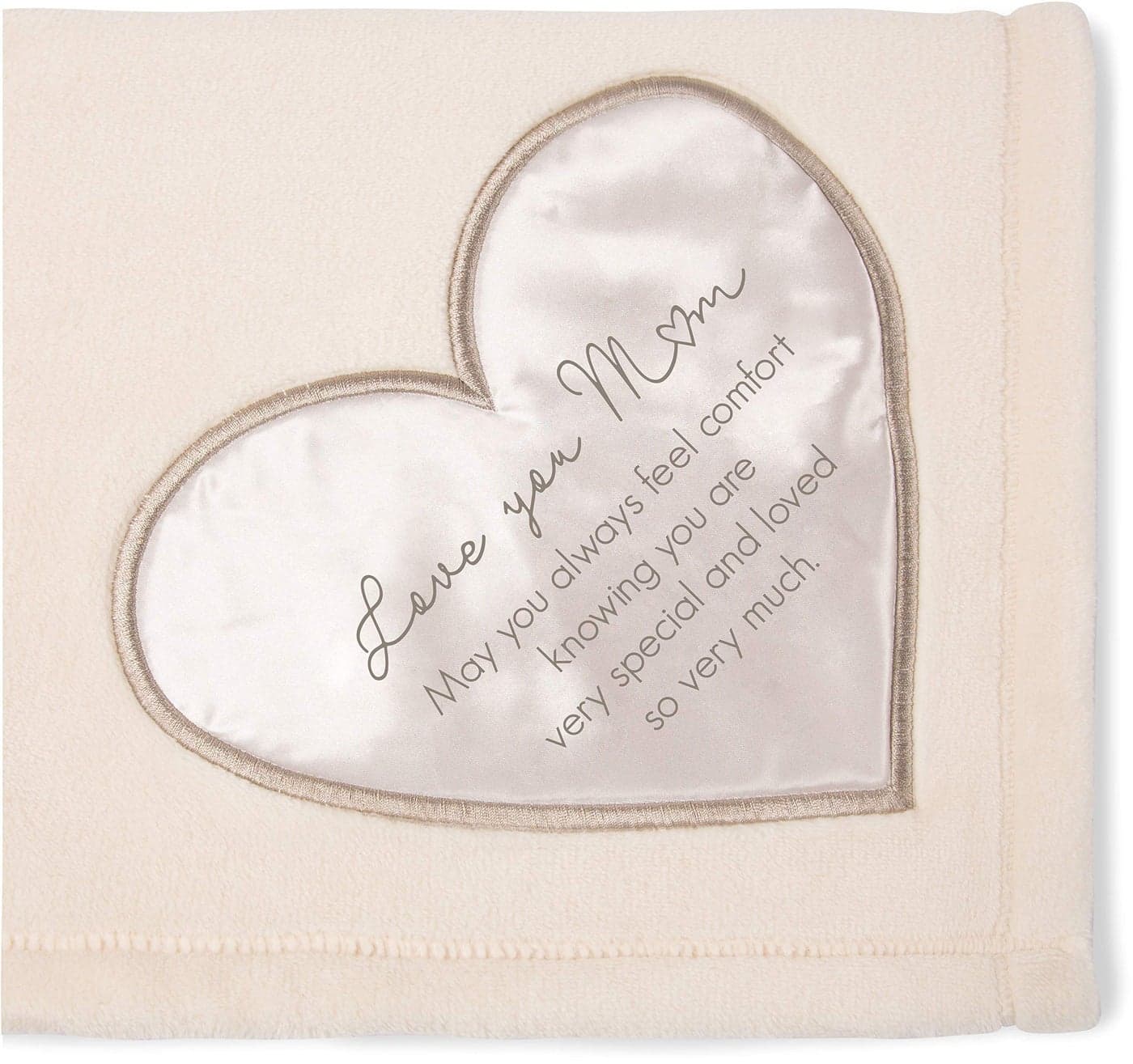 Pavilion Gift Company 19502 Comfort Love You Mom Thick Warm 320 GSM Royal Plush Throw Blanket 60 x 50