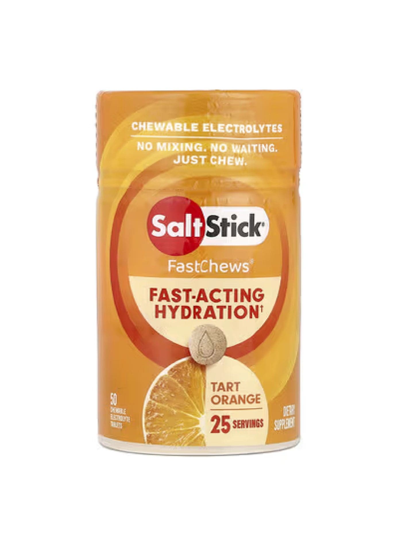 FastChews®, Chewable Electrolytes, Tart Orange, 50 Chewable Tablets