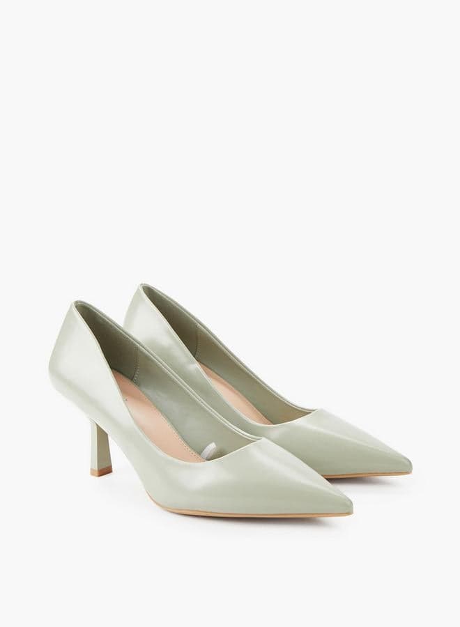 Women Flared Heel Pump Shoes — 40