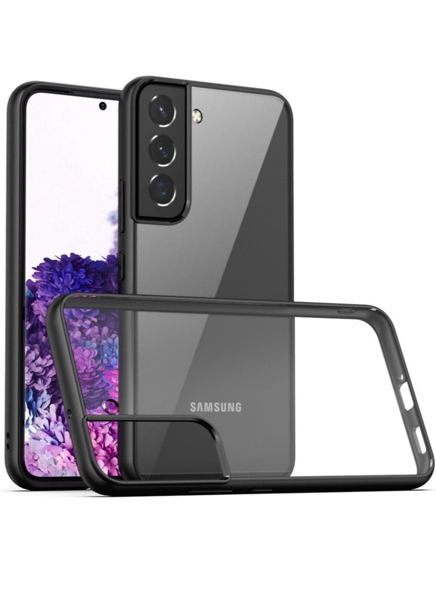 Premium Matte TPU With Clear Hard PC Hybrid Phone Case for Samsung Galaxy S22 S22 Plus