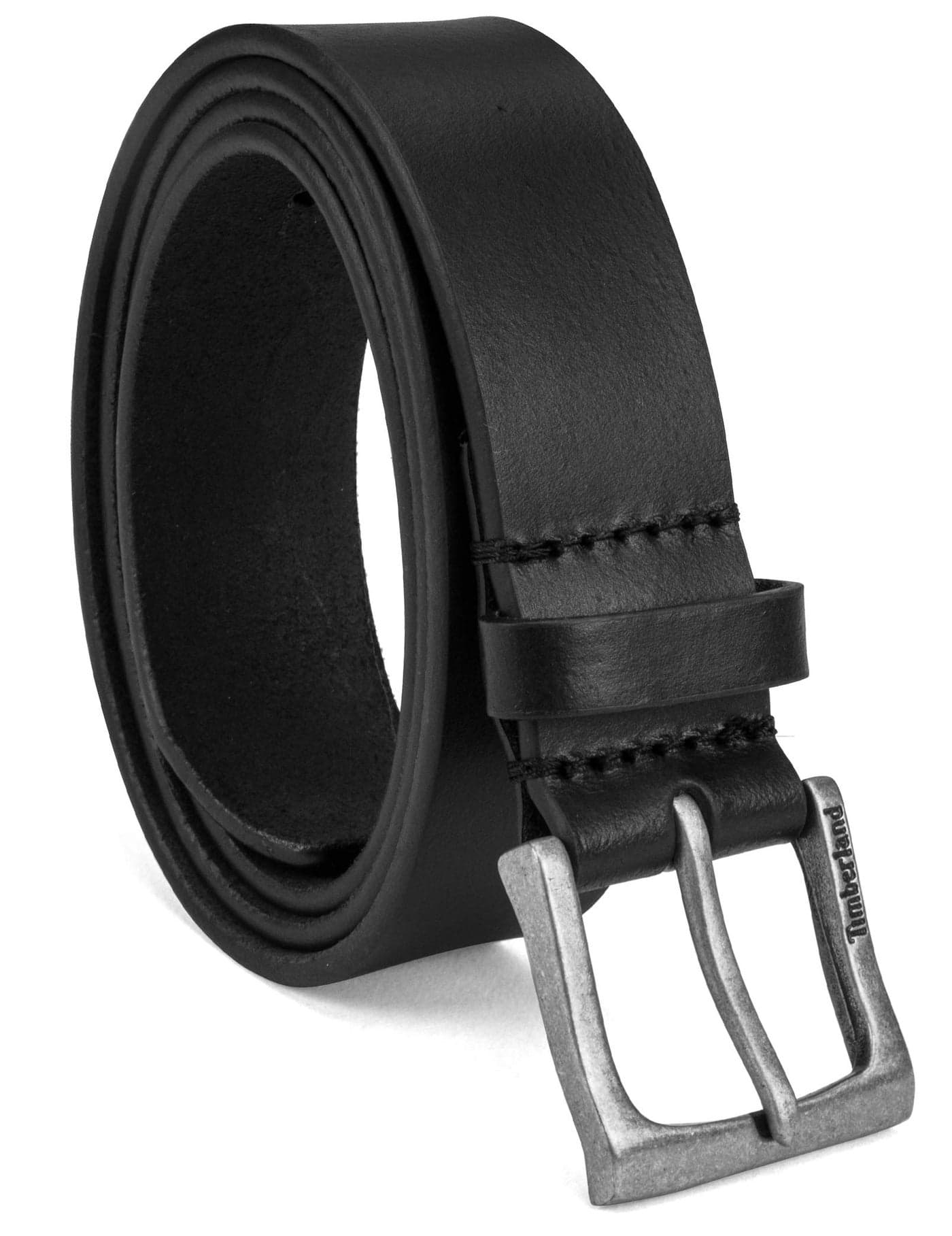 Timberland mens Classic Leather Jean Belt 1.4 Inches Wide, Black, 40