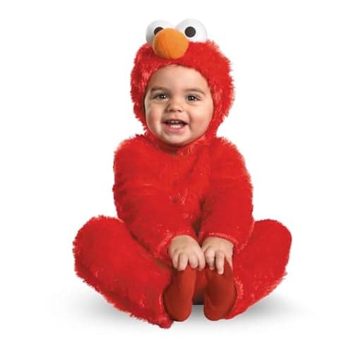 Sesame Street Elmo Comfy Costume, Officially Licensed Costume for Toddlers, Small (3T-4T)