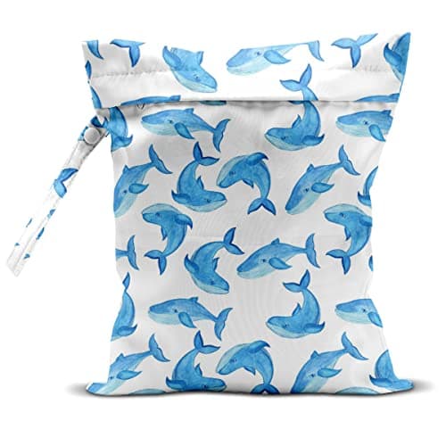 zcyxuuw Wet Dry Bag Wet Bag for Swimsuit Travel Beach Pool Diapers Dirty Yoga Gym Clothes Makeup Bag Beach Wedding Supplies Waterproof Reusable Shell Pearl Starfish Whale