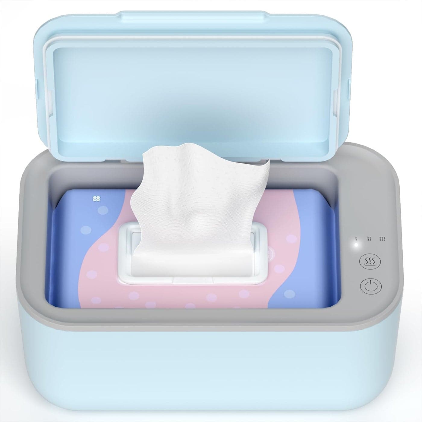 Awesmom Baby Wipe Warmer and Babies Wet Wipes Dispenser, Diaper Wipe Warmers with 3-Step Temperature Control and Large Capacity,Baby Wipes Warmer
