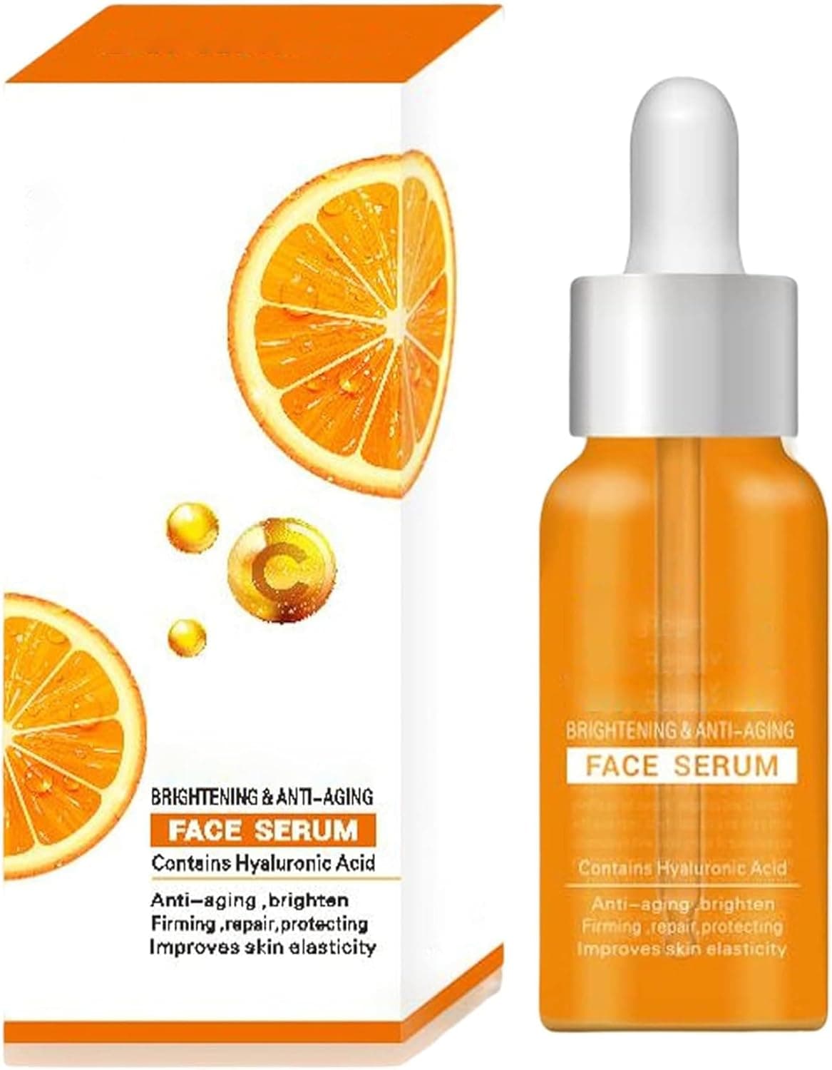 DR RASHEL Vitamin C Face Serum Brightening Antiaging Facial Serum Vitamin C Serum for Face with Hyaluronic Acid Organic Vitamin C Serum for Face Dark Spots Even Skin Tone Lines Wrinkles 1
