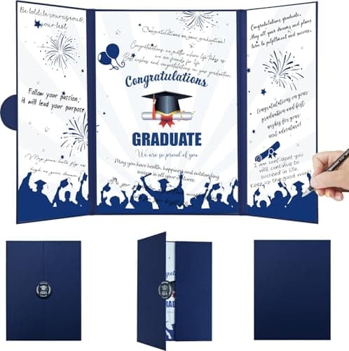 Togvu Graduation Guest Book, Blue Theme Class of 2024 Graduate Party Decorations, Graduation Congrats Signature Book Party Supplies, 2024 Grad Party Gifts for High School & College Celebrations