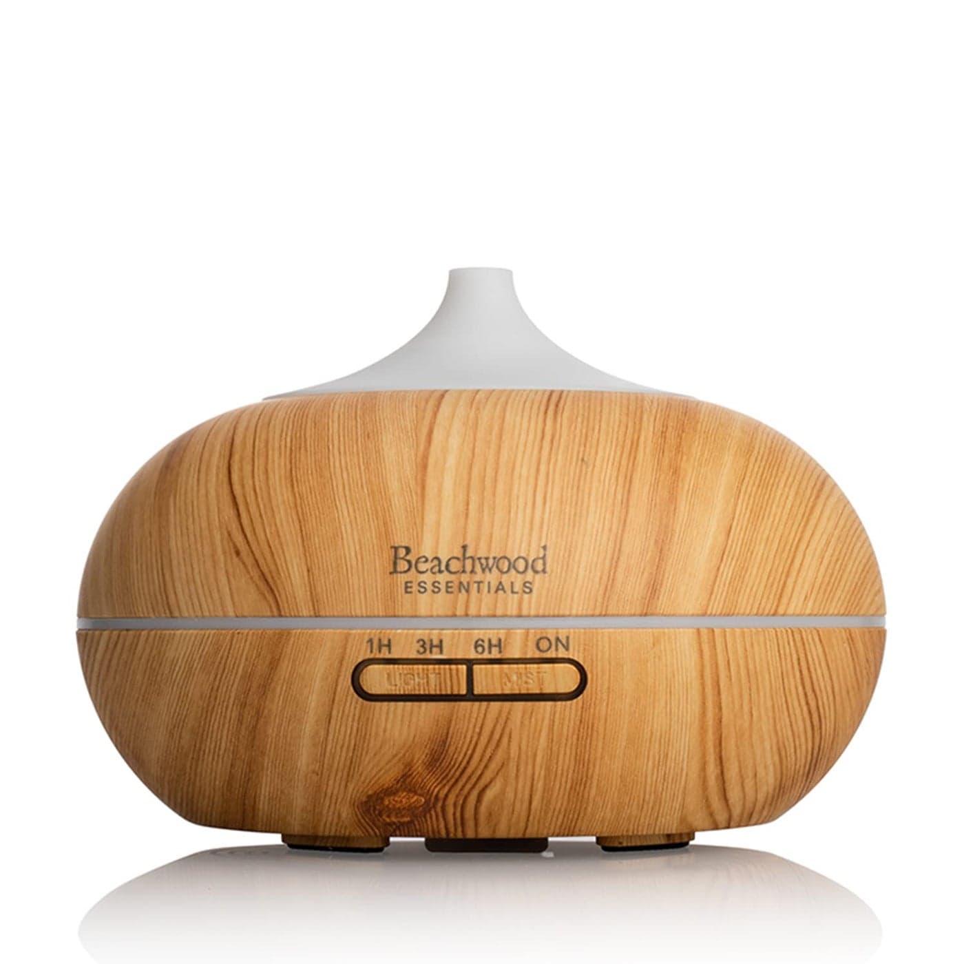 Beachwood Essentials Ultimate Ultrasonic Aromatherapy Diffuser for Essential Oils Therapeutic Grade Helps You to Relax 3 Timer 7 Ambient Light Settings Up to 16 Hours of Use Bamboo 300mL
