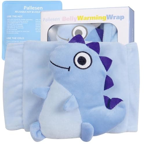 Pallesen Colic Baby ReliefGas Relief for InfantsBaby Colic Heated Tummy WrapBaby Swaddling Belt for Colic CalmNatural Relief for Upset Stomach in Babies and Toddlers Blue